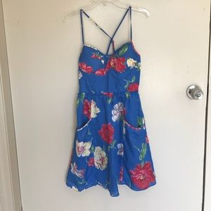 Blue Floral American Eagle Dress